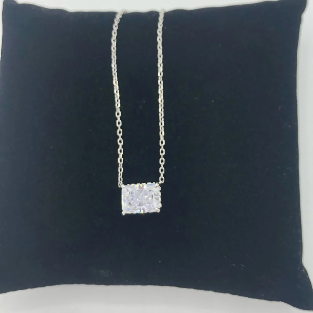 1.75ct Radiant Cut Necklace - Picture 9 of 16